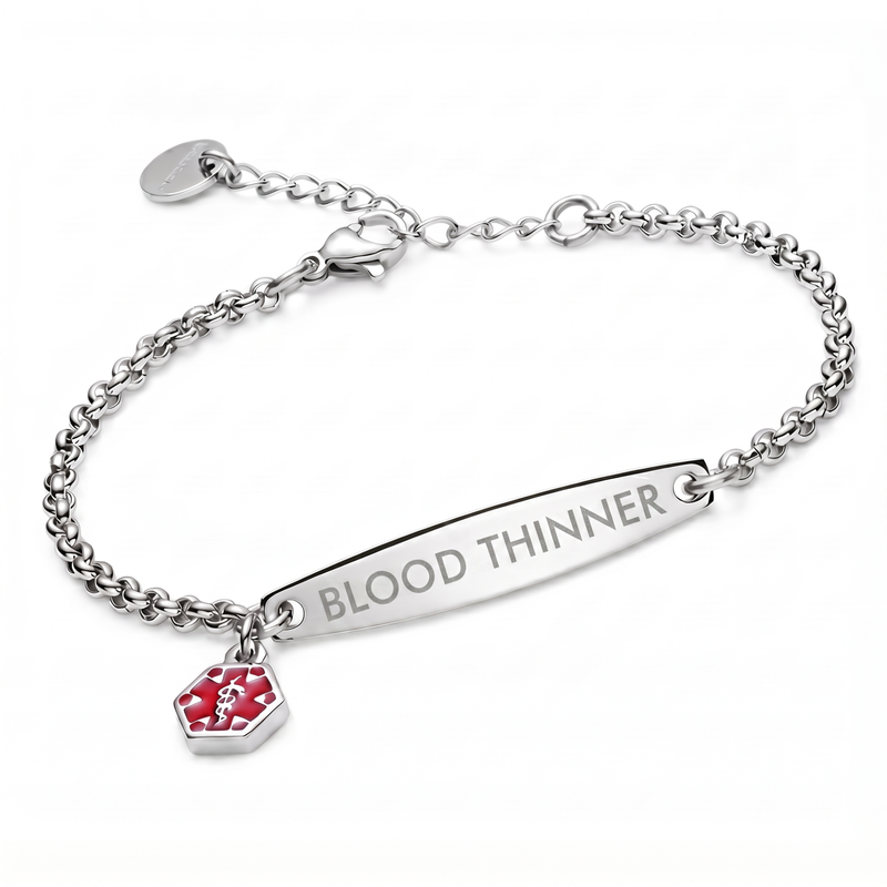 Blood Thinner Charm Bracelet medical alert product for blood thinners