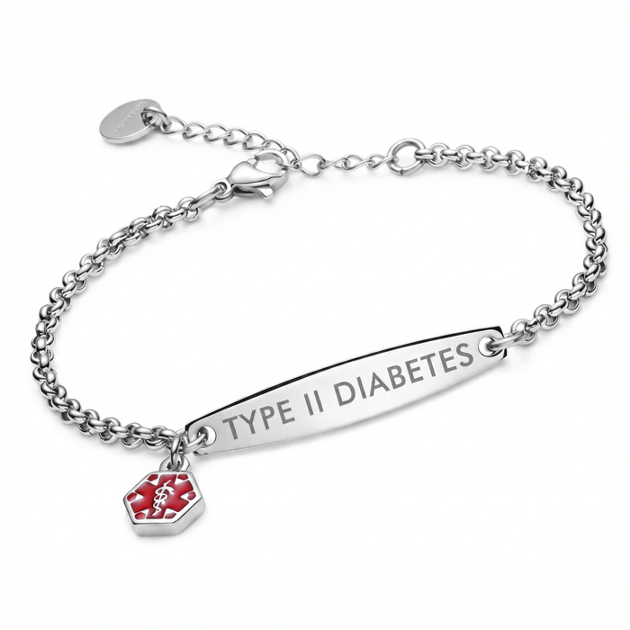 MediCarry diabetes bracelet for women